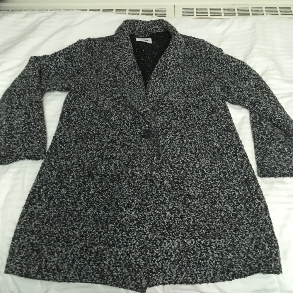 Old Navy Gray Textured Coat
